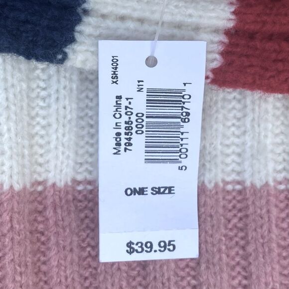 NWT New Gap Multi Color Wide Strip Soft Long Scarf Winter Snow Cold - Picture 7 of 9